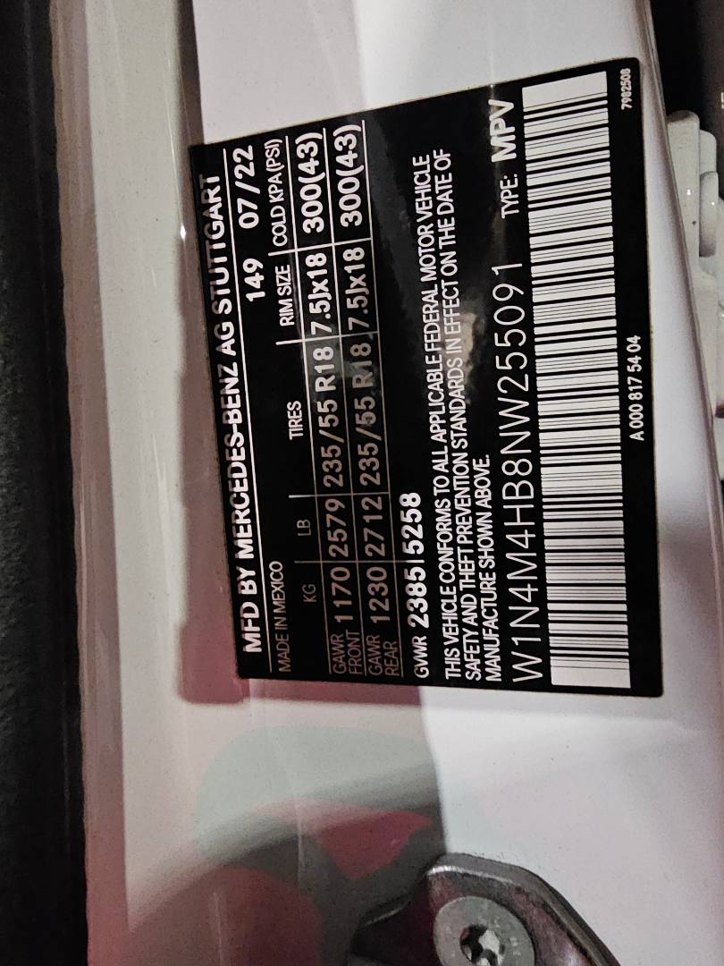 MERCEDES BENZ GLB 250 2022 - Marhaba Auction Used Cars - Image 9