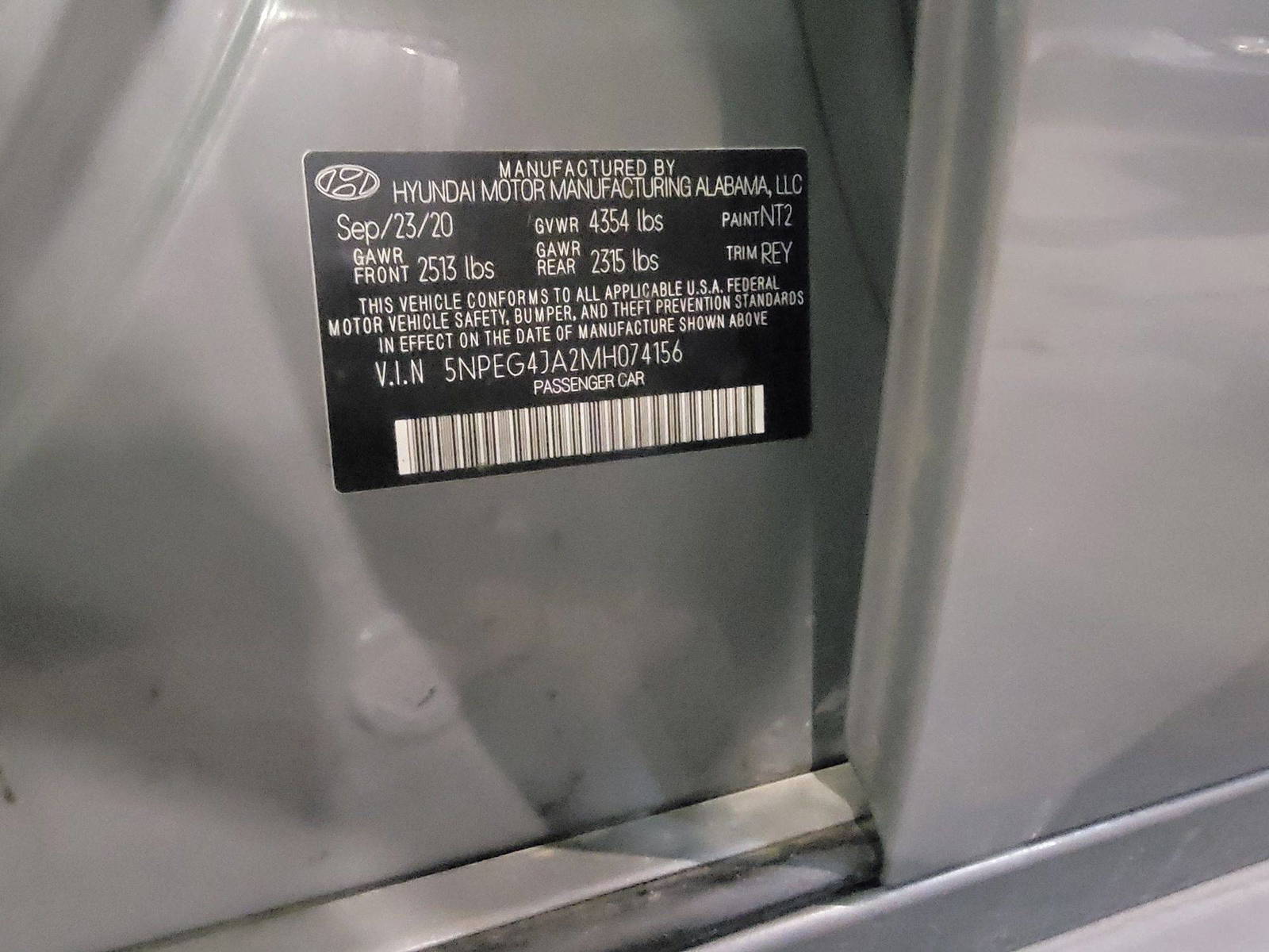 HYUNDAI SONATA 2021 - Marhaba Auction Used Cars - Image 10