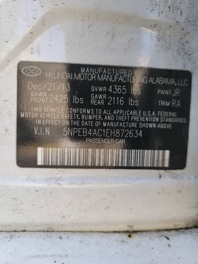 2014 HYUNDAI SONATA — 99085 Miles — Lot 39566894 - Marhaba Auctions Used Cars - Image 8