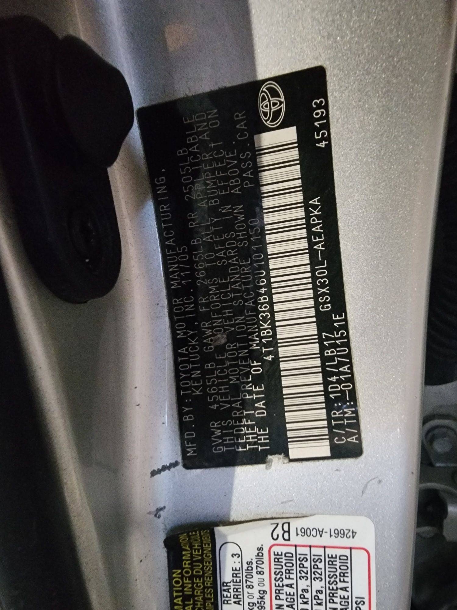 TOYOTA AVALON 2006 - Marhaba Auction Used Cars - Image 10