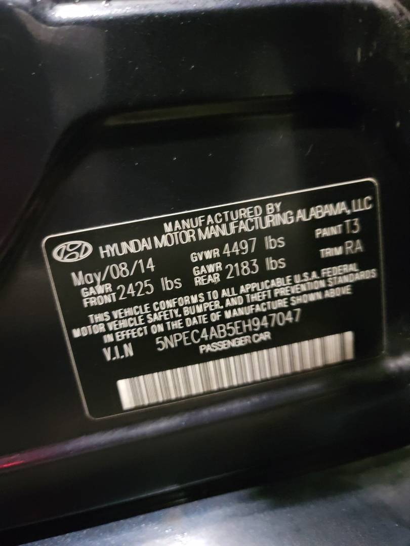 2014 HYUNDAI SONATA — Lot RUN98 - Marhaba Auctions Used Cars - Image 11