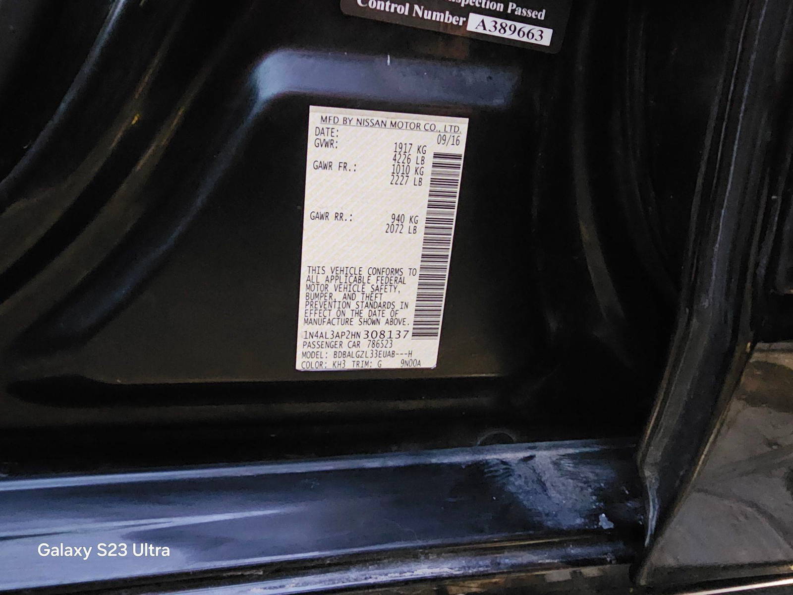 NISSAN ALTIMA 2017 - Marhaba Auction Used Cars - Image 8