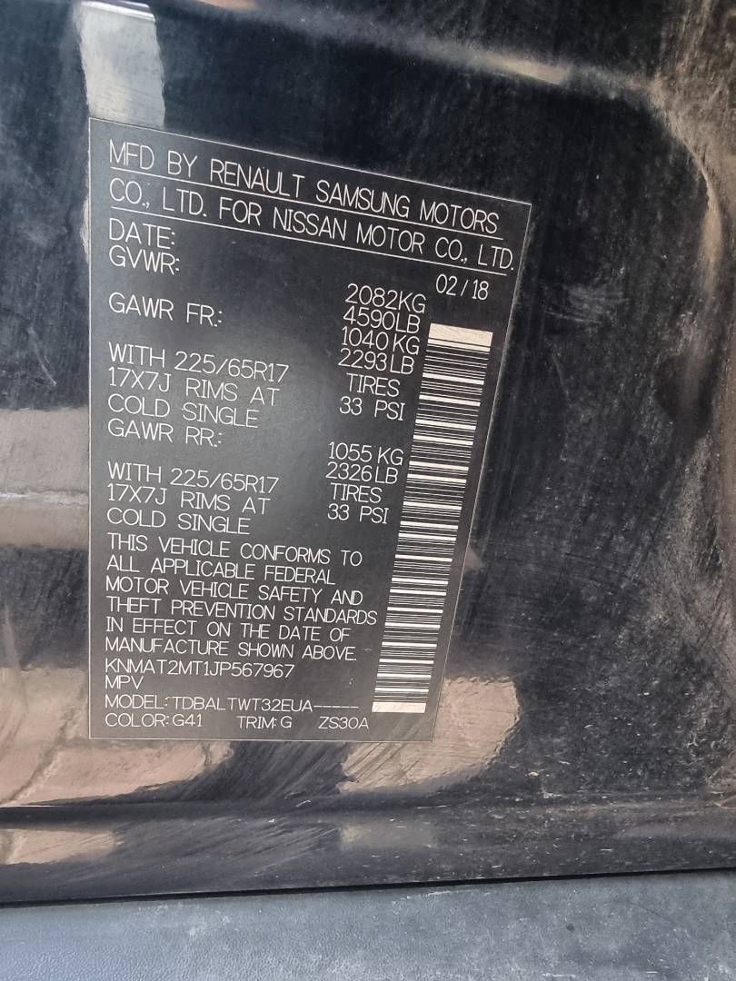 NISSAN ROGUE 2018 - Marhaba Auction Used Cars - Image 8