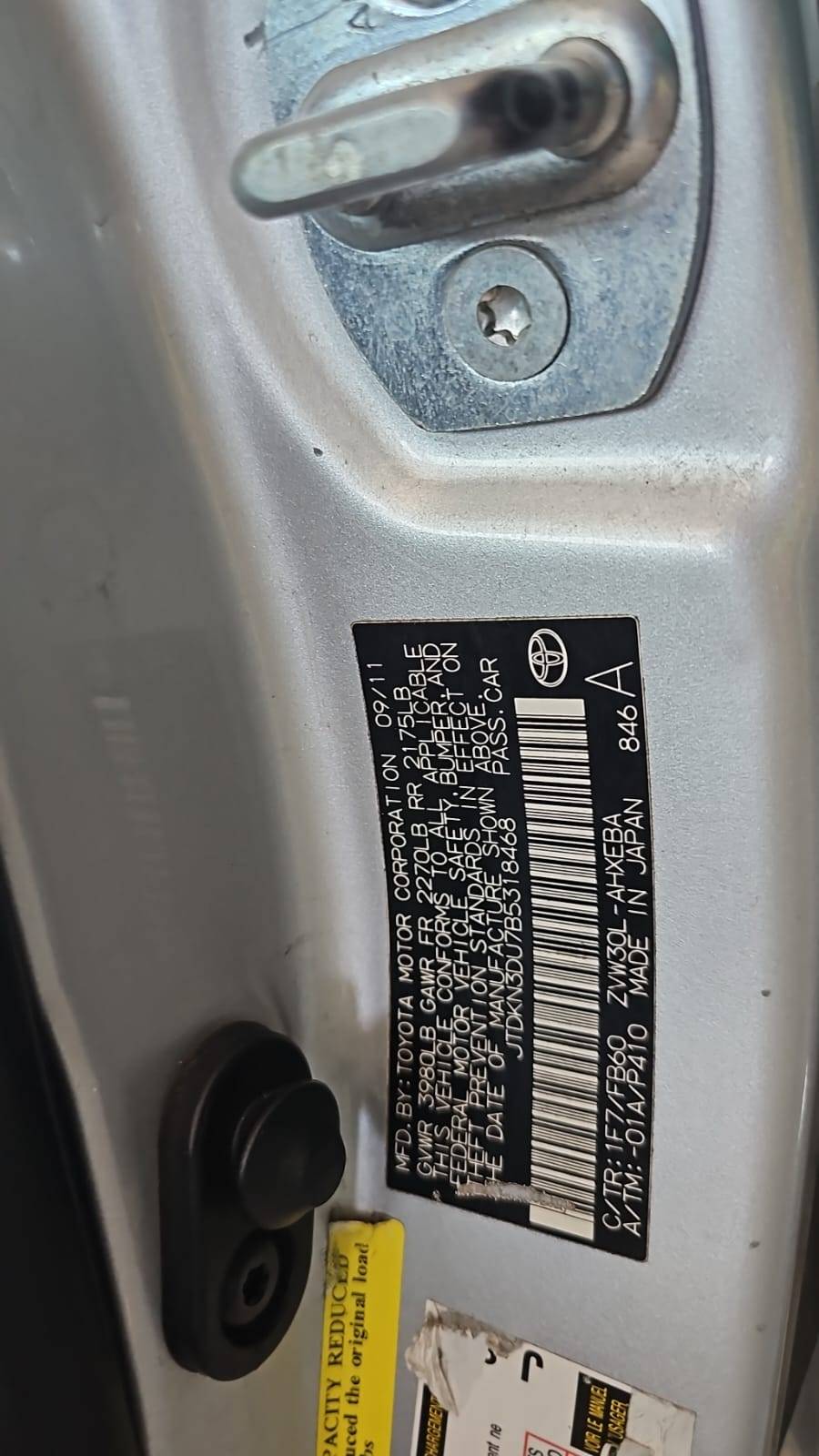 TOYOTA PRIUS 2011 - Marhaba Auction Used Cars - Image 5