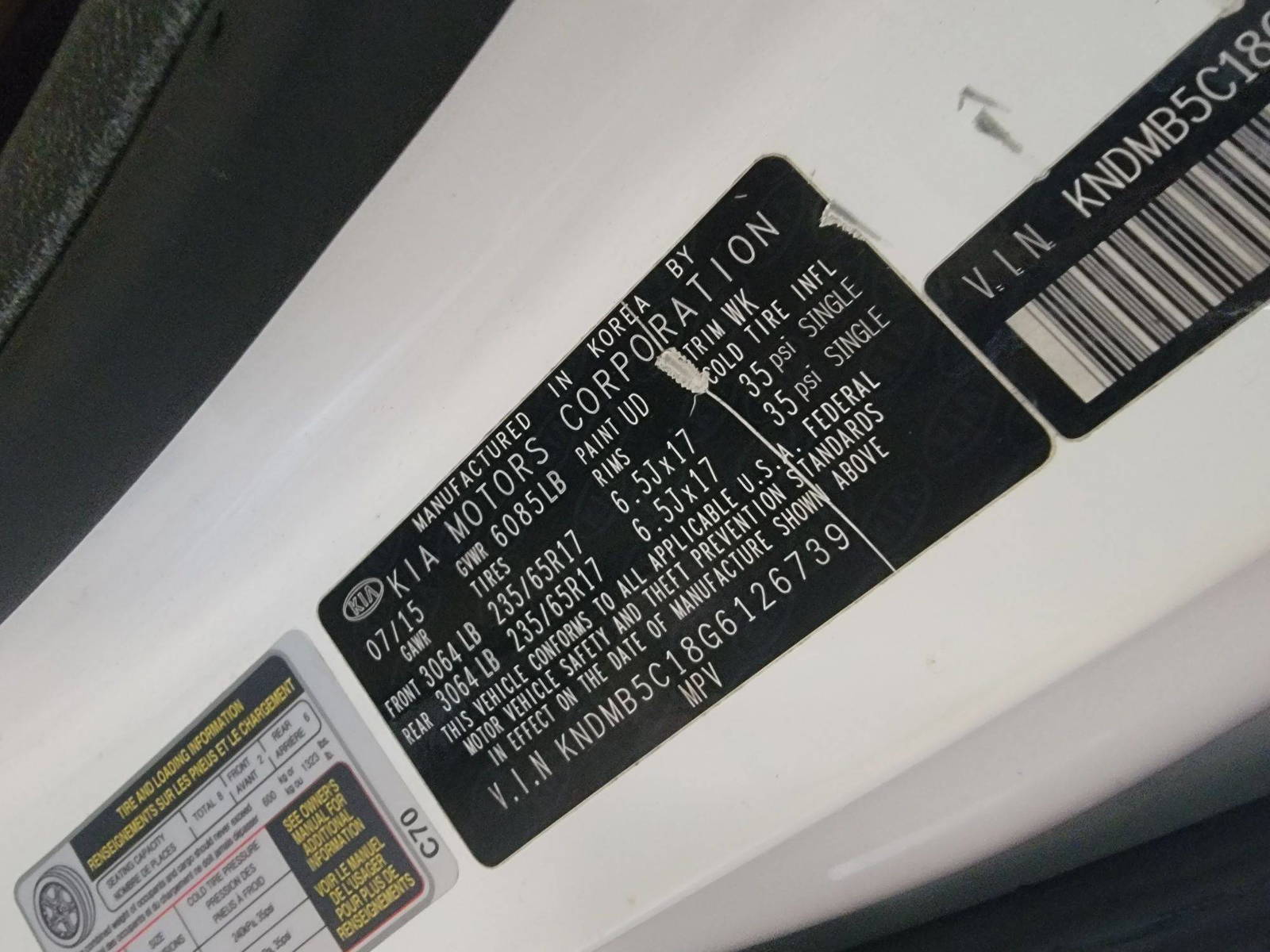 KIA SEDONA 2016 - Marhaba Auction Used Cars - Image 9