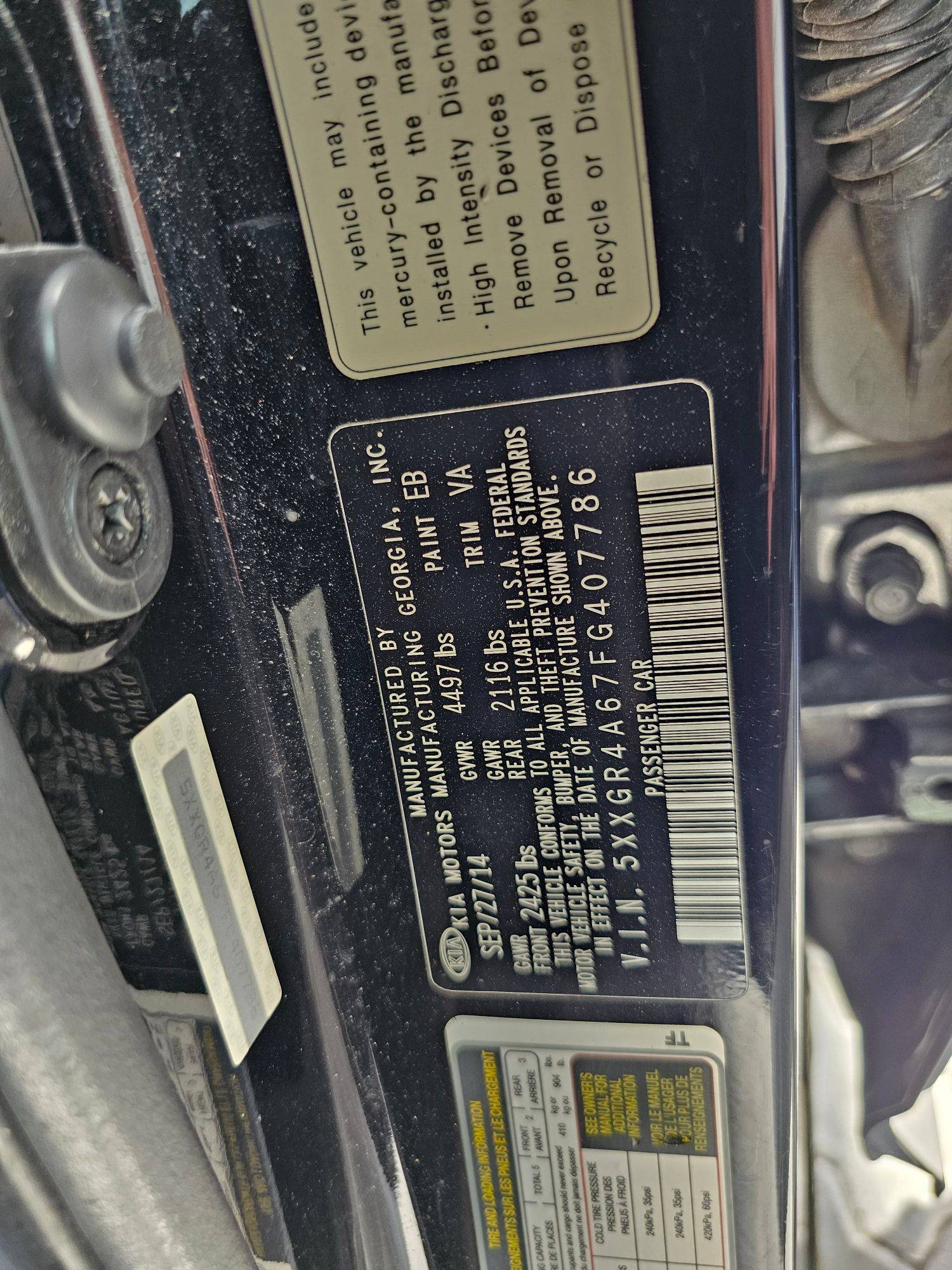 2015 KIA OPTIMA — 194837 Miles — Lot 4A67FG407786 — Souq - Marhaba Auctions Used Cars - Image 10