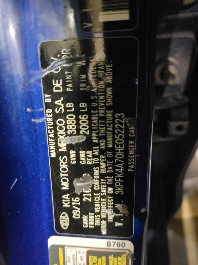 KIA FORTE 2017 - Marhaba Auction Used Cars - Image 8