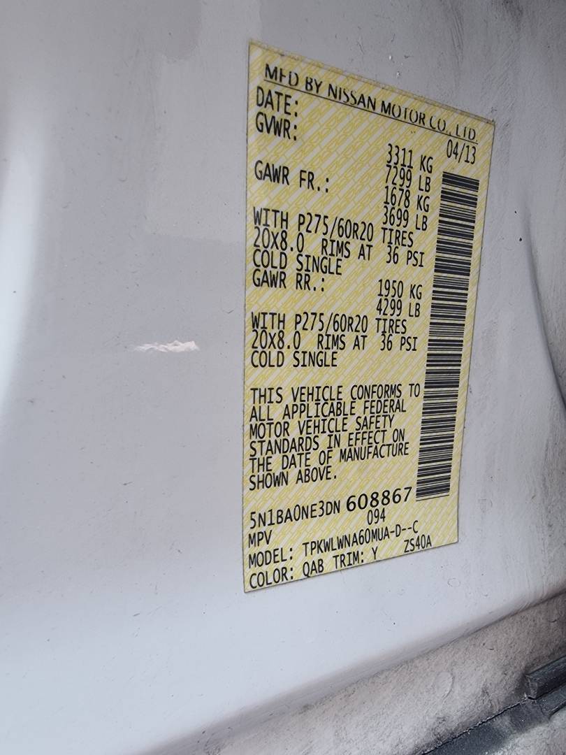 NISSAN ARMADA 2013 - Marhaba Auction Used Cars - Image 9