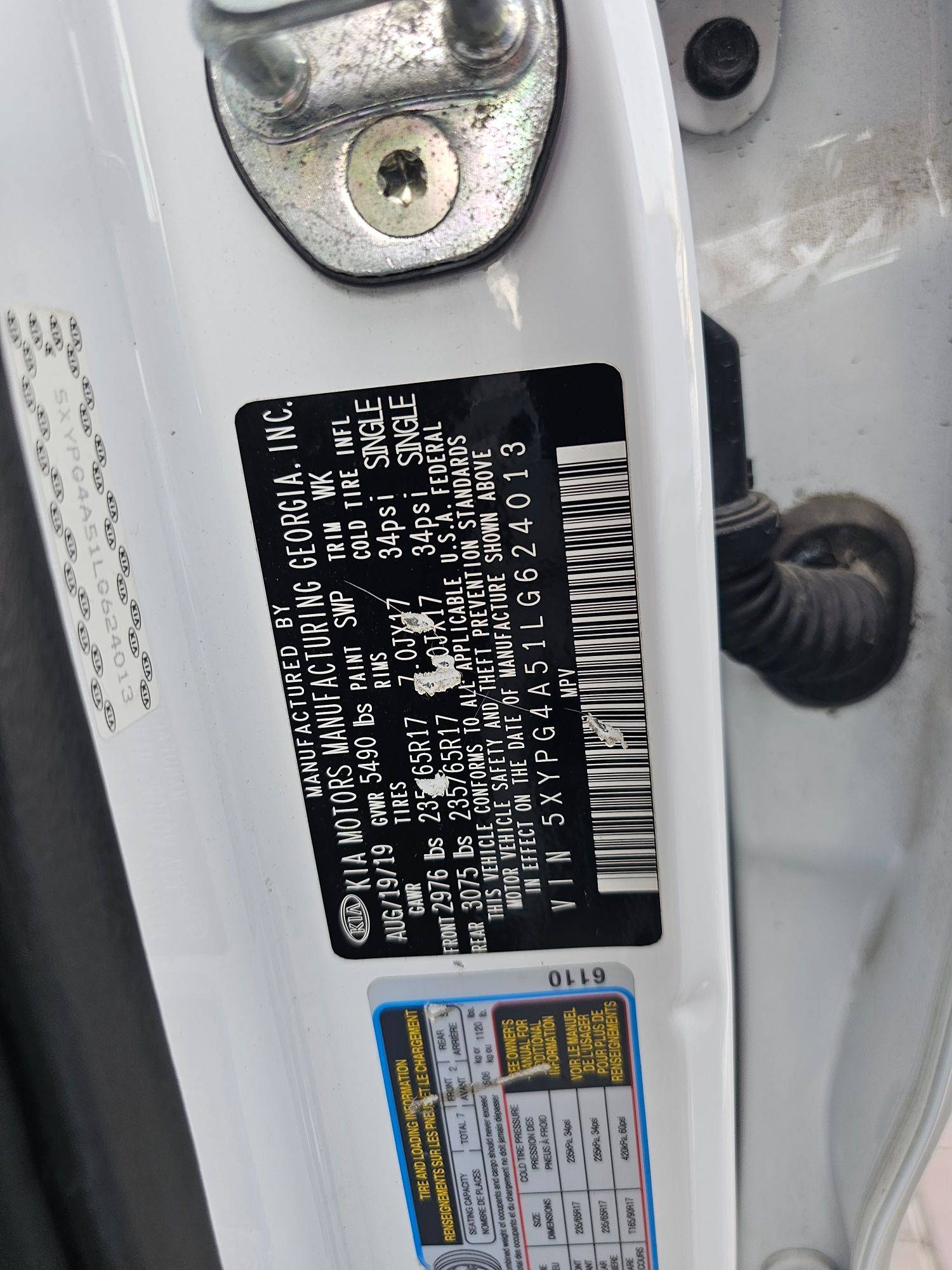 2020 KIA SORENTO — 152051 Miles — Lot A51LG624013 — Souq - Marhaba Auctions Used Cars - Image 8