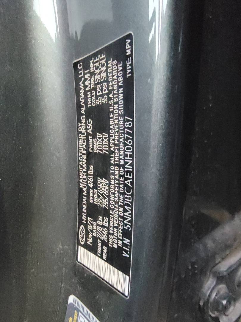 2022 HYUNDAI TUCSON — 58789 Miles — Lot E1NH067787 — Main - Marhaba Auctions Used Cars - Image 9