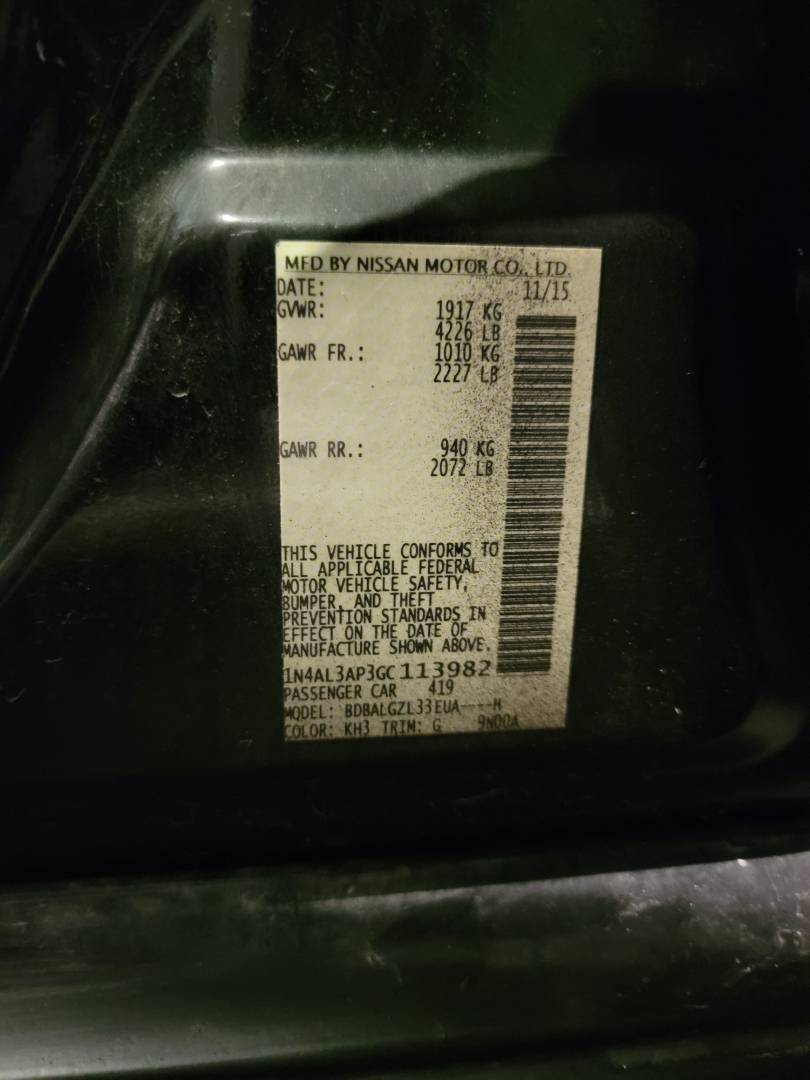 NISSAN ALTIMA 2016 - Marhaba Auction Used Cars - Image 8