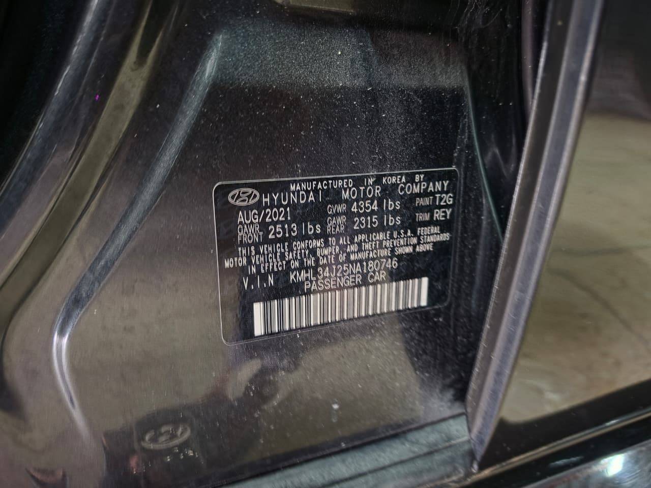 2022 HYUNDAI SONATA — sold — 90355 Miles — Lot 56441376 - Marhaba Auctions Used Cars - Image 8