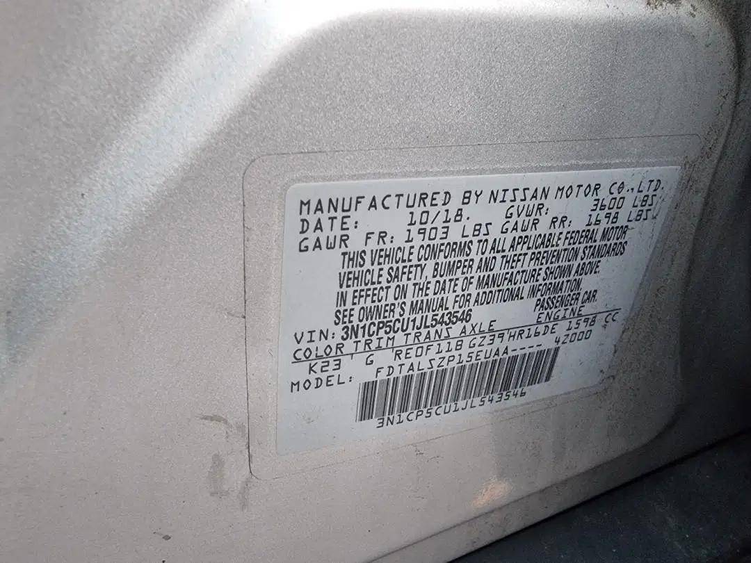 NISSAN KICKS 2018 - Marhaba Auction Used Cars - Image 8