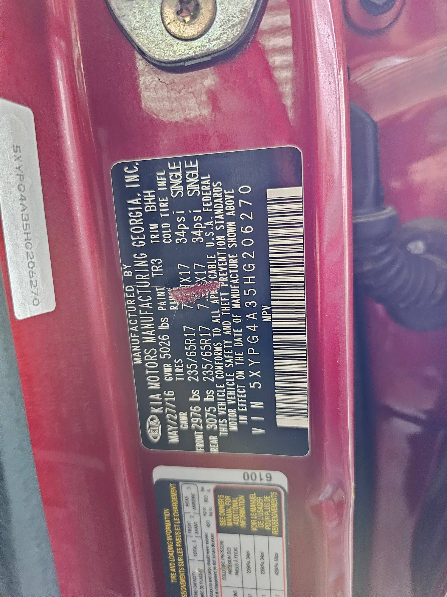 KIA SORENTO 2017 - Marhaba Auction Used Cars - Image 9