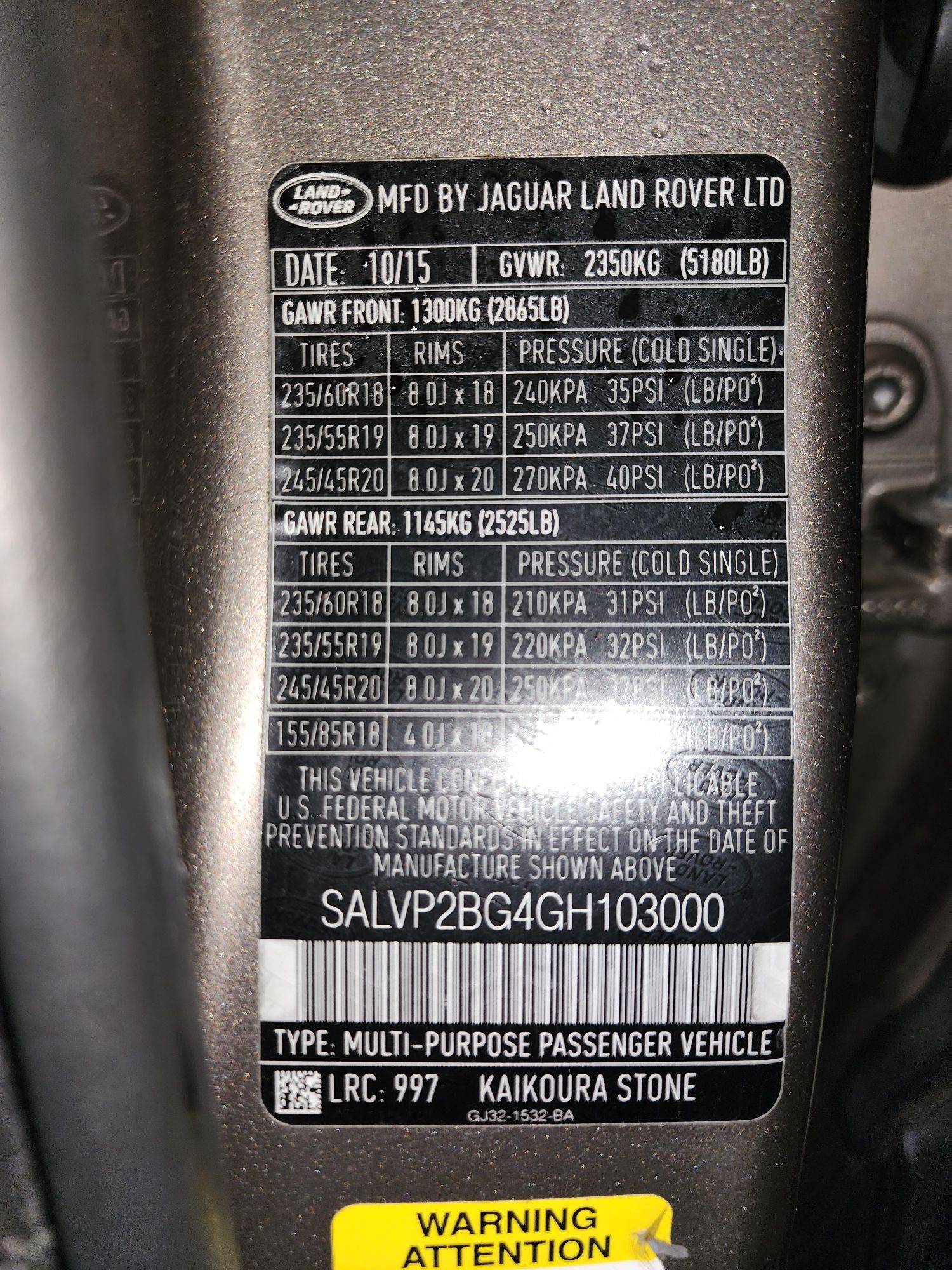 LAND ROVER RANGE ROVER EVOQUE 2016 - Marhaba Auction Used Cars - Image 11