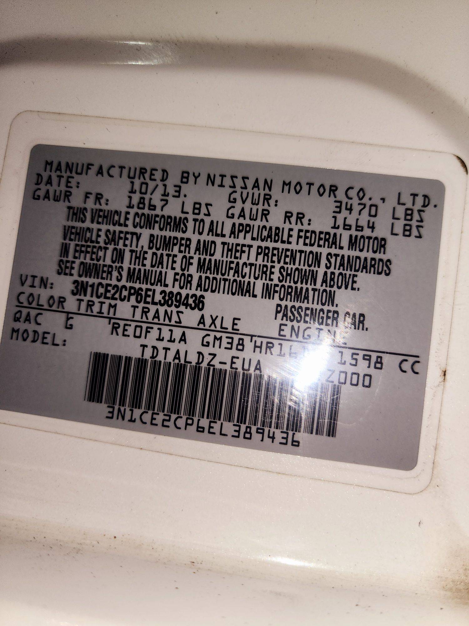 2014 NISSAN VERSA NOTE — 160518 Miles — Lot 40696369 — Souq - Marhaba Auctions Used Cars - Image 9