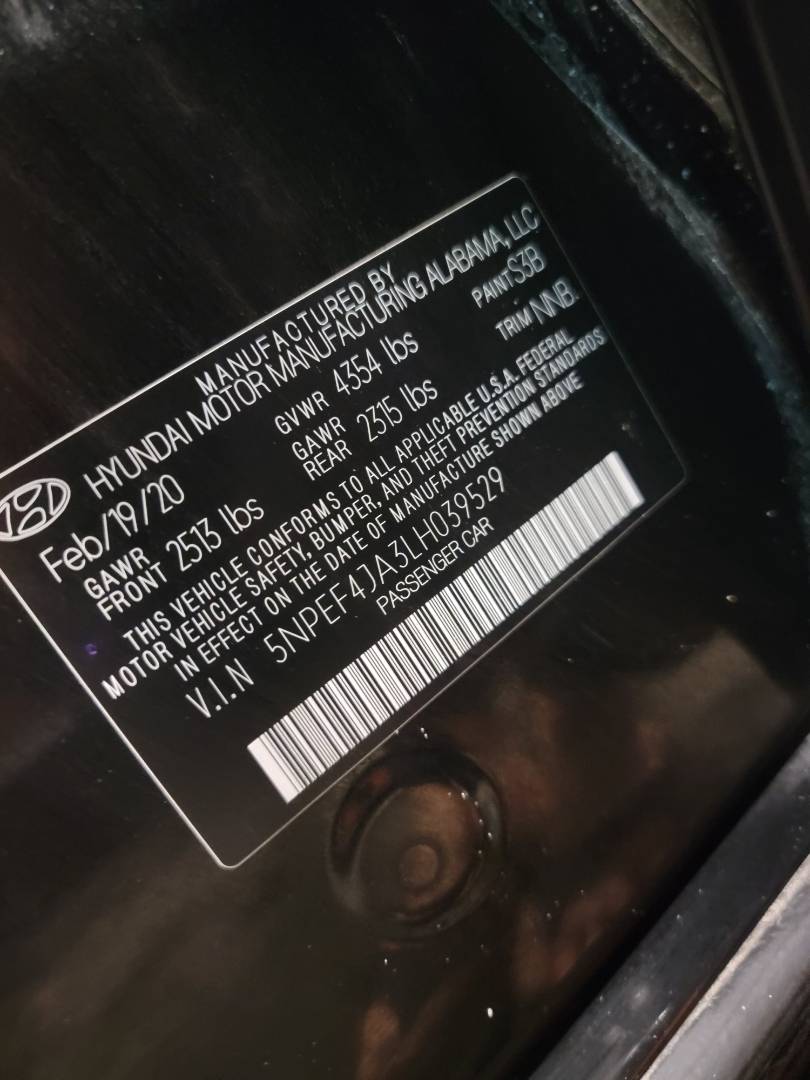 2020 HYUNDAI SONATA — 35983 Miles — Lot H039529 — Main - Marhaba Auctions Used Cars - Image 8