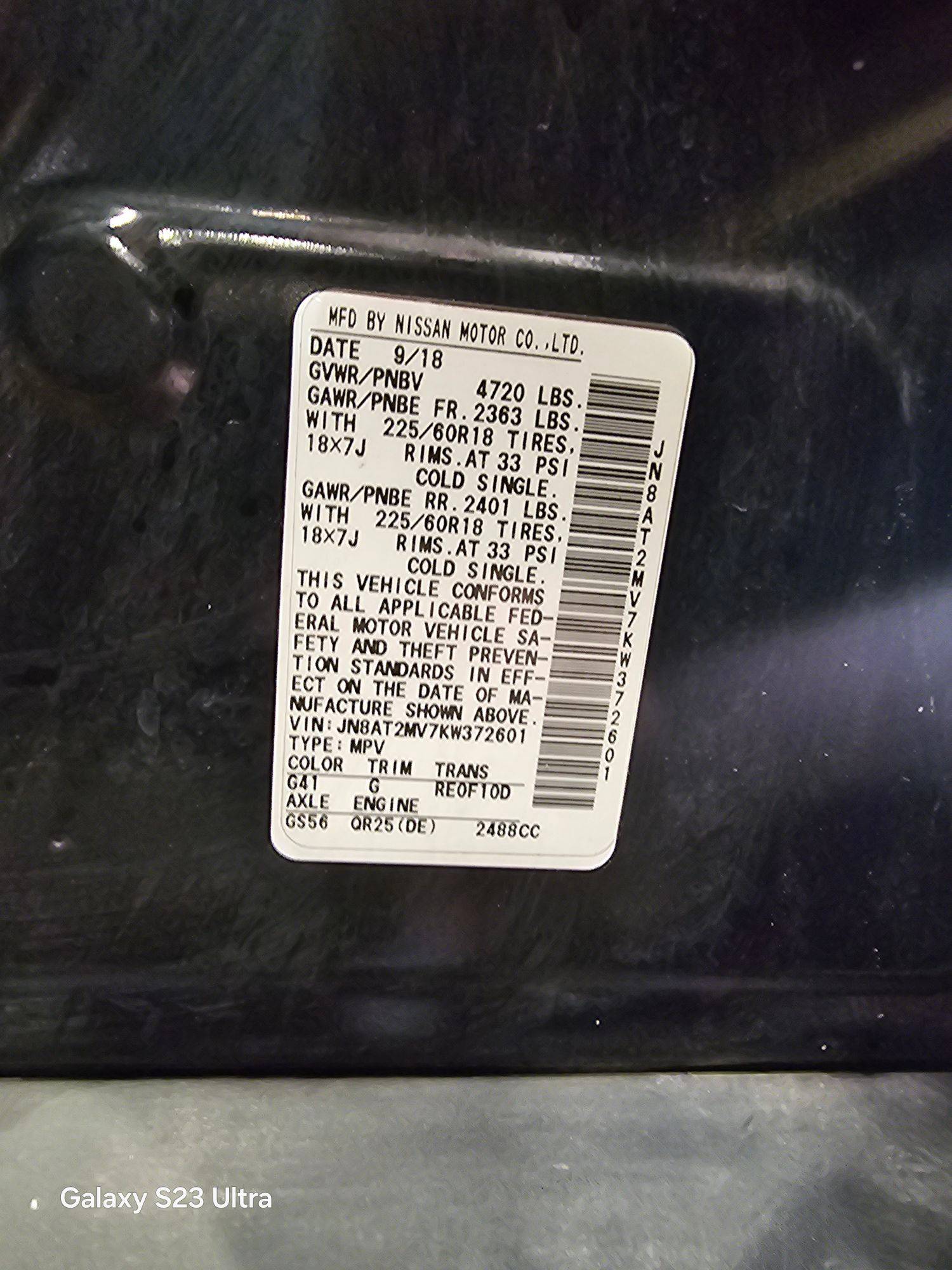 NISSAN ROGUE 2019 - Marhaba Auction Used Cars - Image 11