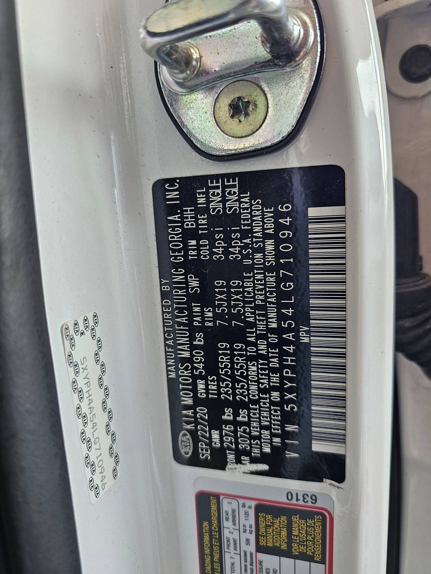 KIA SORENTO 2020 - Marhaba Auction Used Cars - Image 10