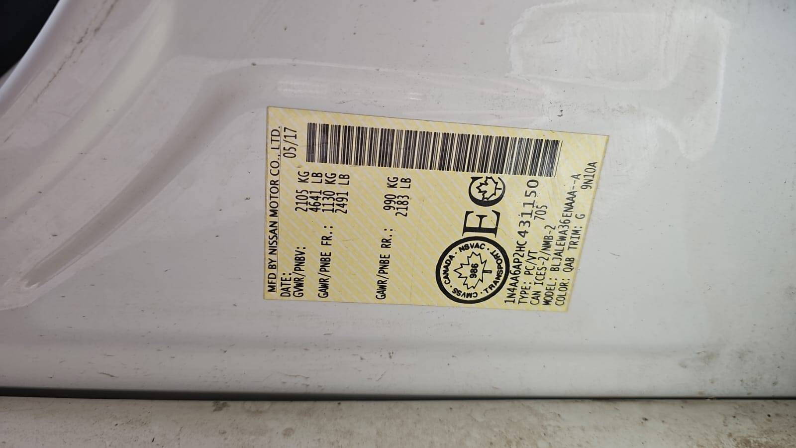 NISSAN MAXIMA 2017 - Marhaba Auction Used Cars - Image 5