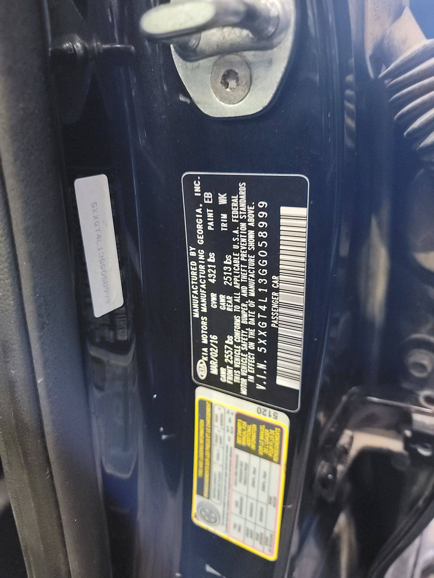 KIA OPTIMA 2016 - Marhaba Auction Used Cars - Image 10