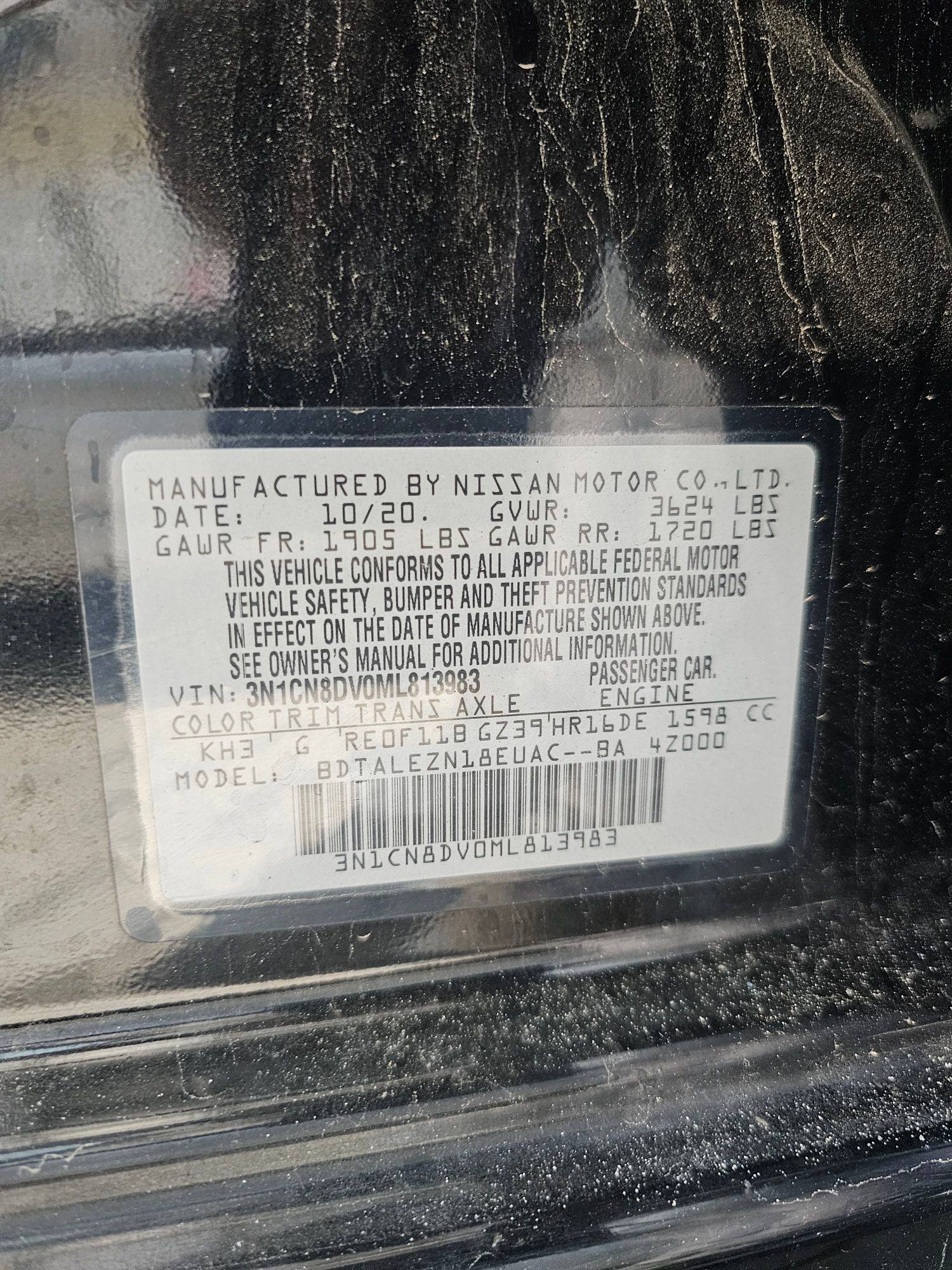 2021 NISSAN VERSA — 93568 Miles — Lot V0ML813983 — Souq - Marhaba Auctions Used Cars - Image 9