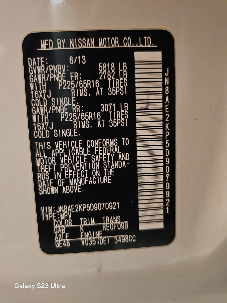 NISSAN QUEST 2013 - Marhaba Auction Used Cars - Image 11