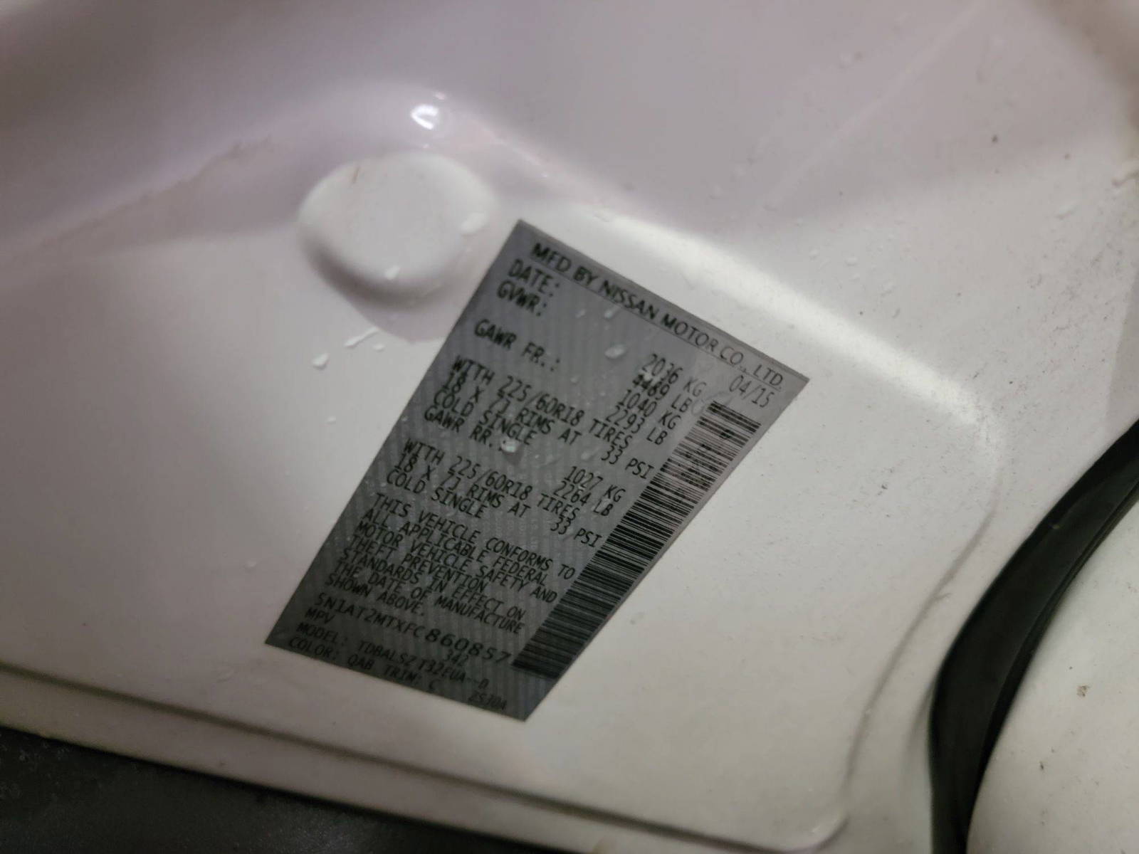 NISSAN ROGUE 2015 - Marhaba Auction Used Cars - Image 9