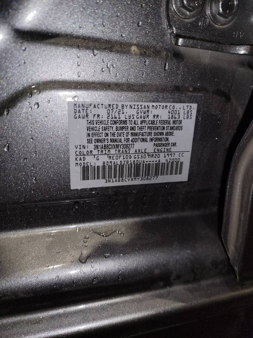 2021 NISSAN SENTRA — 21233 Miles — Lot 51105610 - Marhaba Auctions Used Cars - Image 9