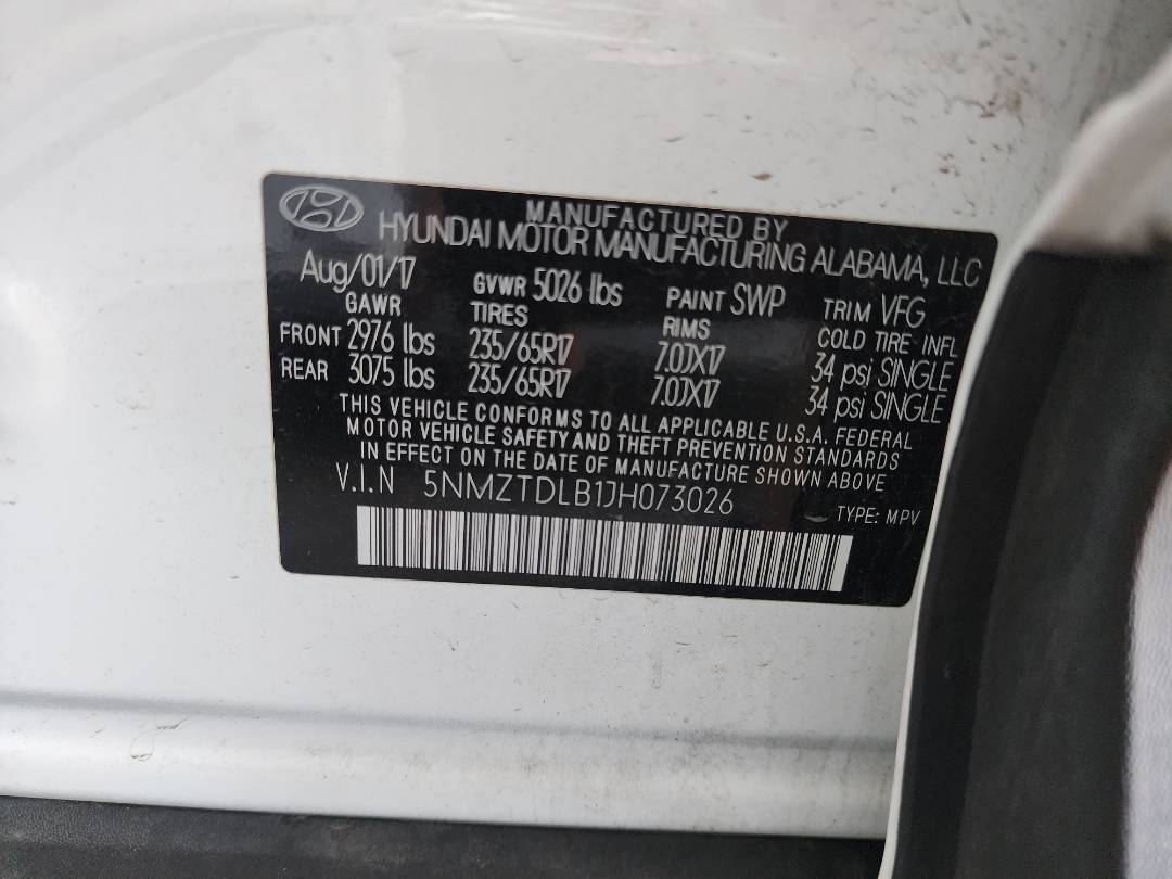 2018 HYUNDAI SANTA FE SPORT — 70932 Miles — Lot 38168448 — Souq - Marhaba Auctions Used Cars - Image 4