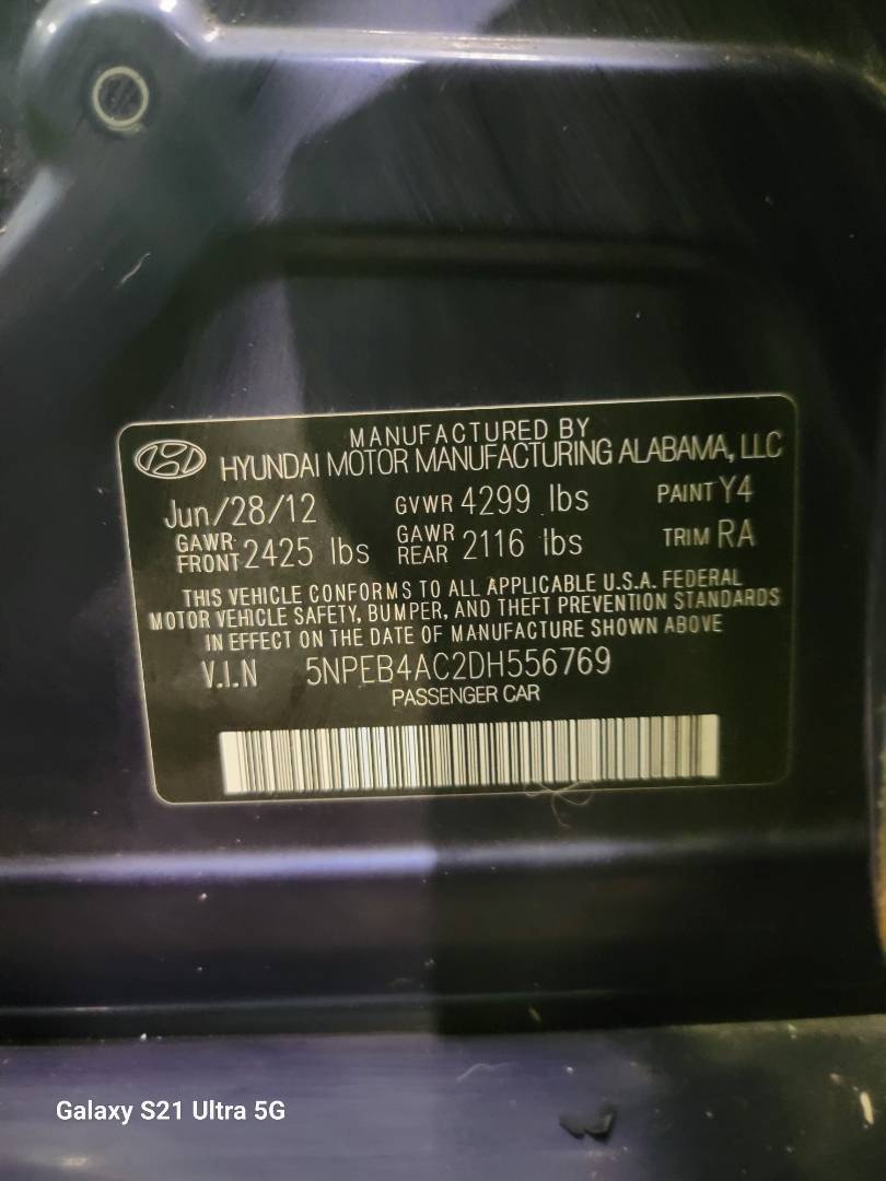 2013 HYUNDAI SONATA — 150167 Miles — Lot 67364414 — Main - Marhaba Auctions Used Cars - Image 10
