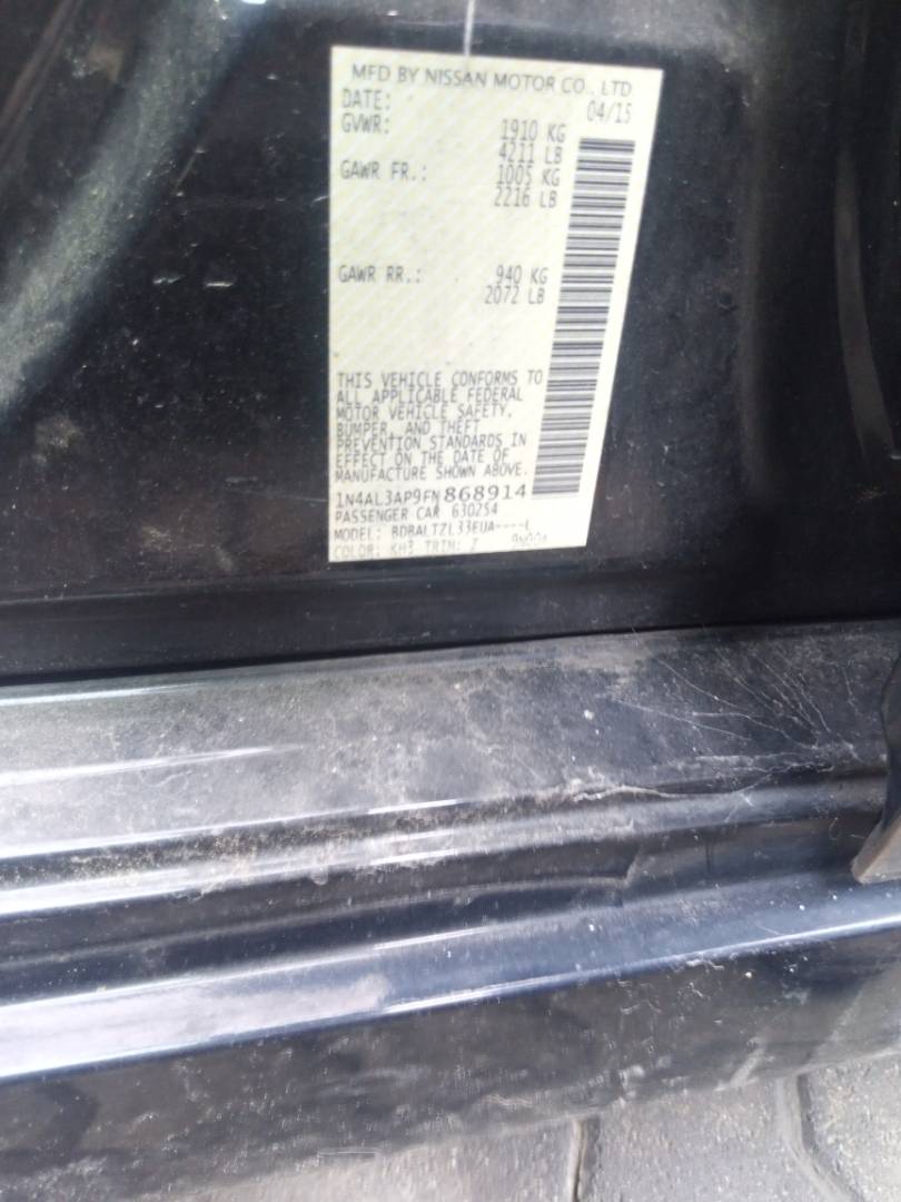 2015 NISSAN ALTIMA — 208992 Miles — Lot 37702628 - Marhaba Auctions Used Cars - Image 7