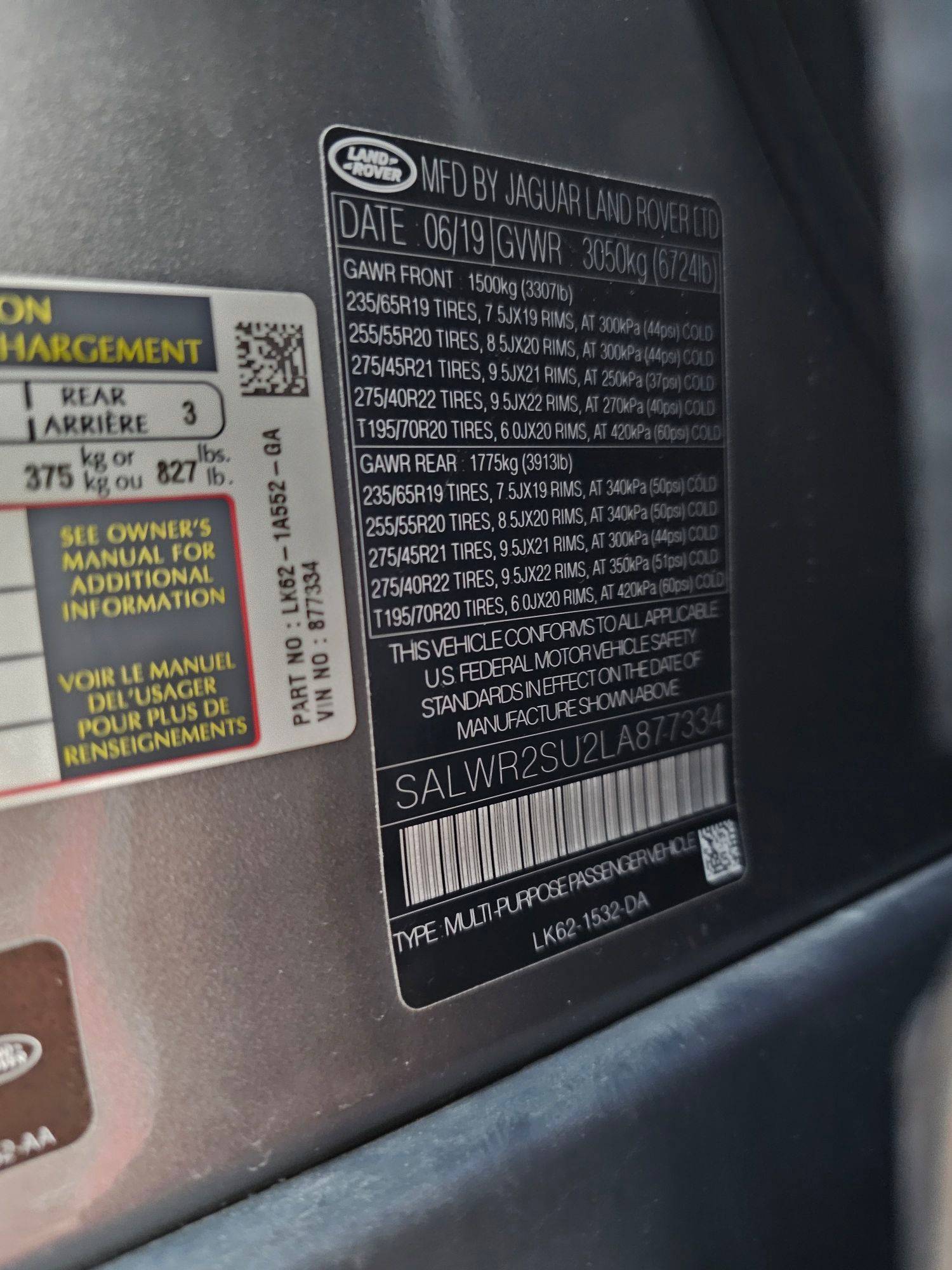 LAND ROVER RANGE ROVER HSE 2020 - Marhaba Auction Used Cars - Image 10