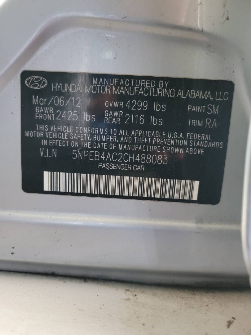 2012 HYUNDAI SONATA — 140080 Miles — Lot 81349523 - Marhaba Auctions Used Cars - Image 9