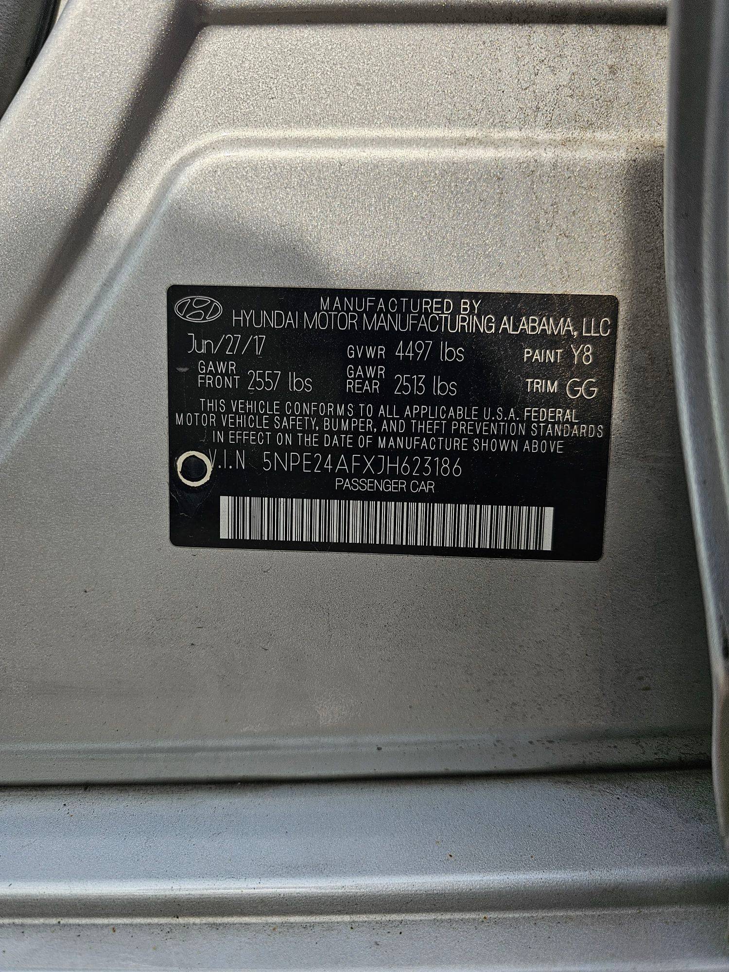 HYUNDAI SONATA 2018 - Marhaba Auction Used Cars - Image 10