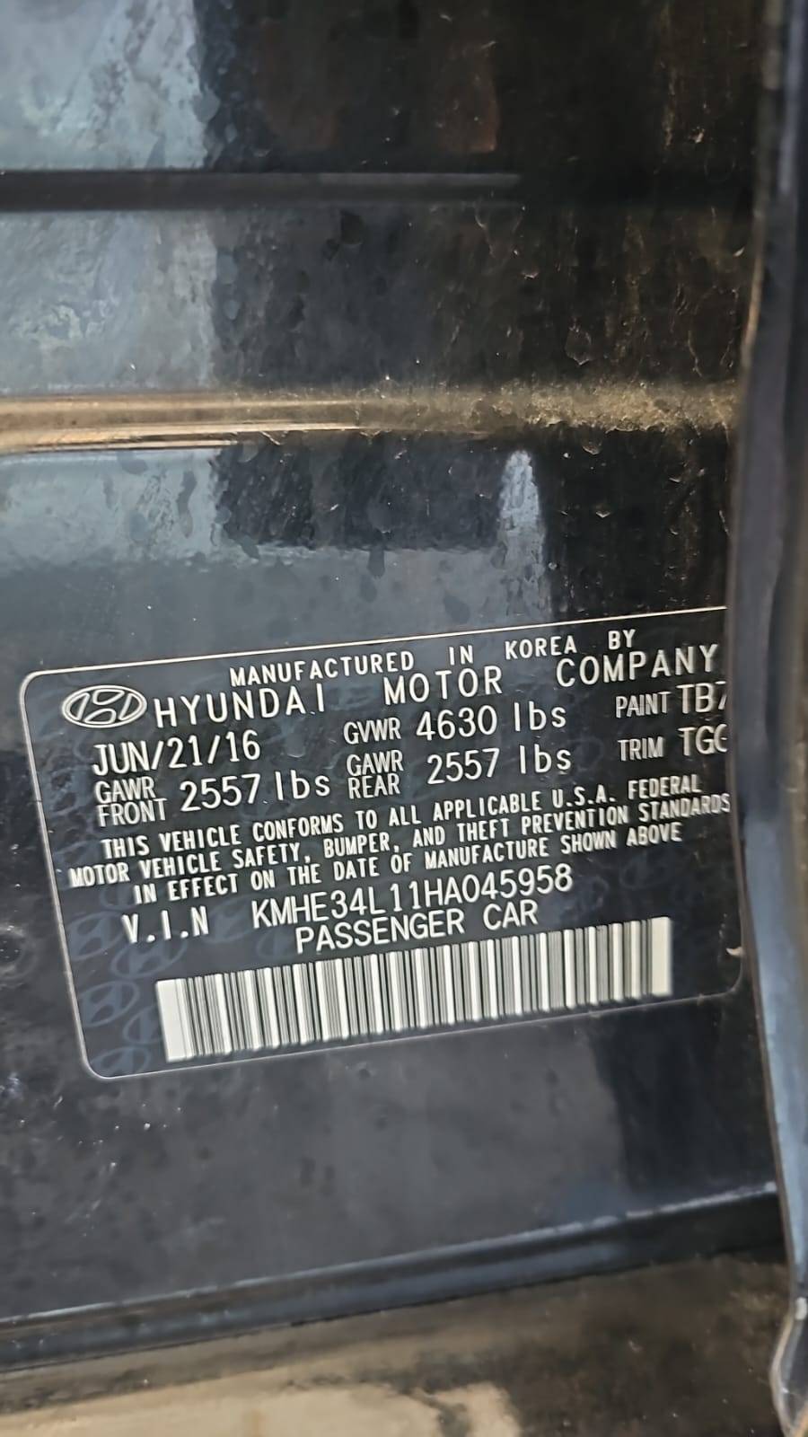 HYUNDAI SONATA 2017 - Marhaba Auction Used Cars - Image 6