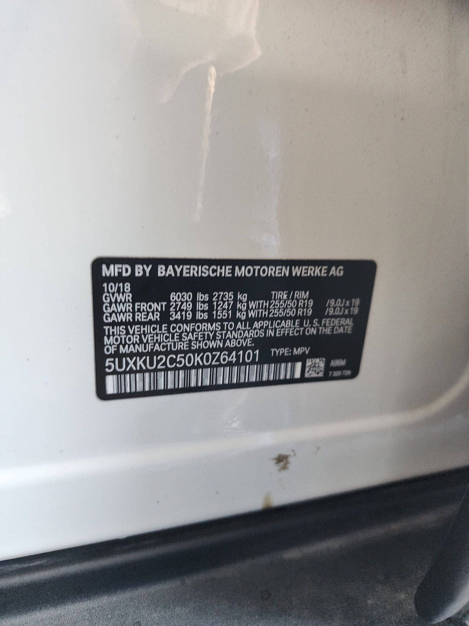 2019 BMW X6 XDRIVE35I — 63279 Miles — Lot K0Z64101 - Marhaba Auctions Used Cars - Image 18