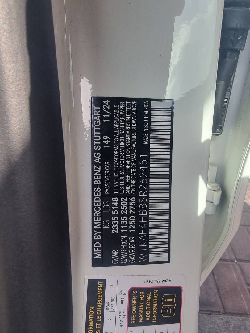 2025 MERCEDES BENZ C300 — 2836 Miles — Lot R262451 — Souq - Marhaba Auctions Used Cars - Image 9