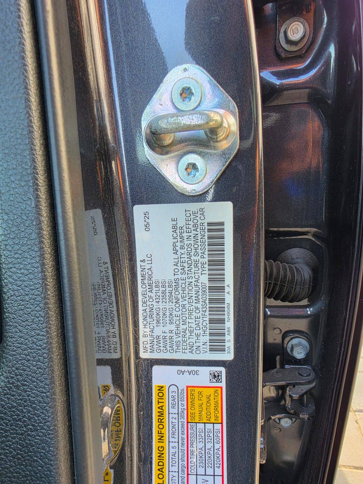 HONDA ACCORD 2025 - Marhaba Auction Used Cars - Image 9