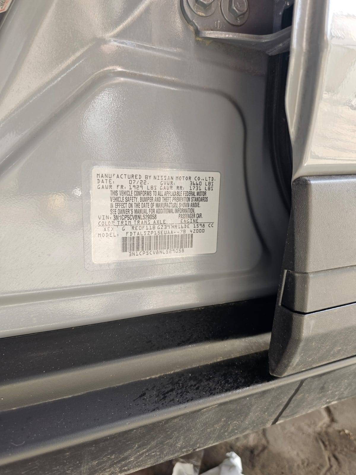 2022 NISSAN KICKS — 101104 Miles — Lot NL529058 — Main - Marhaba Auctions Used Cars - Image 9