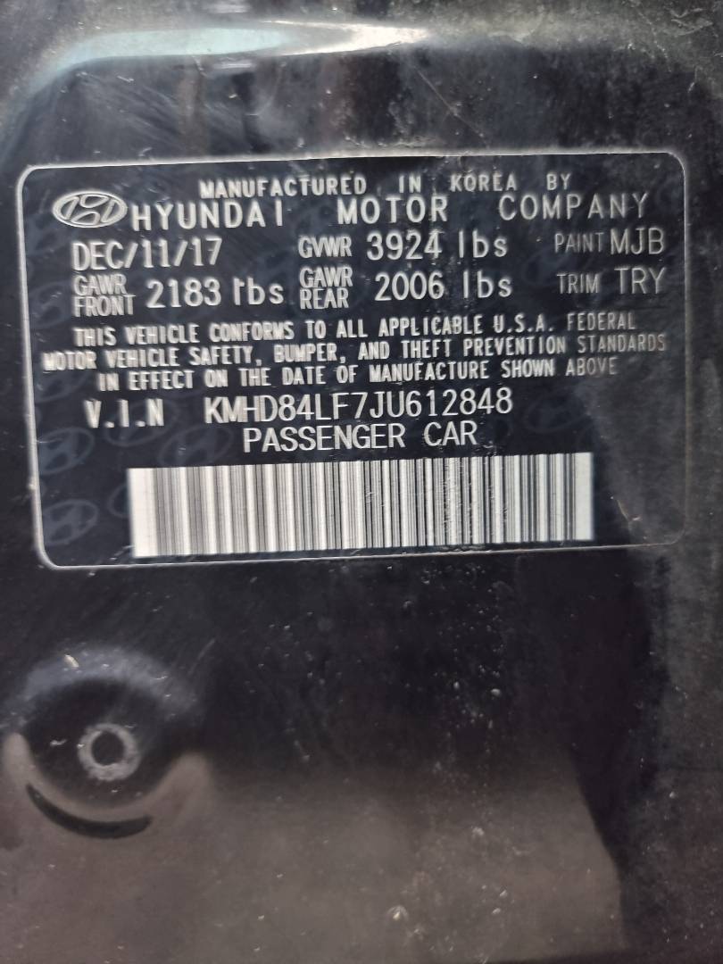 HYUNDAI ELANTRA 2018 - Marhaba Auction Used Cars - Image 9