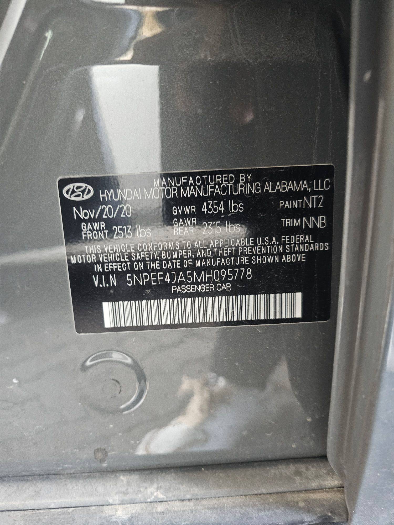 HYUNDAI SONATA 2021 - Marhaba Auction Used Cars - Image 10