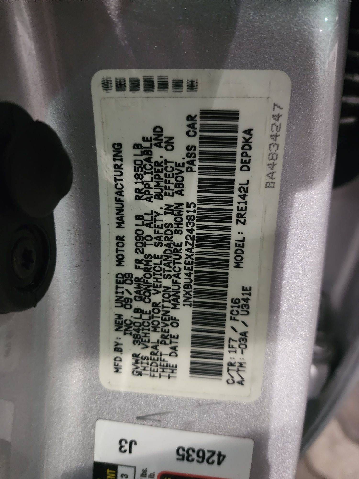 2010 TOYOTA COROLLA — 177708 Miles — Lot 37804914 - Marhaba Auctions Used Cars - Image 10