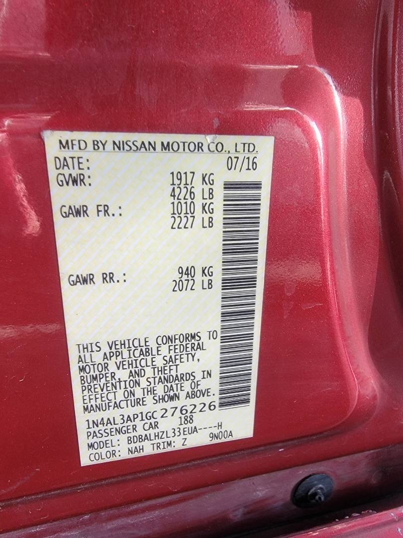 NISSAN ALTIMA 2016 - Marhaba Auction Used Cars - Image 8