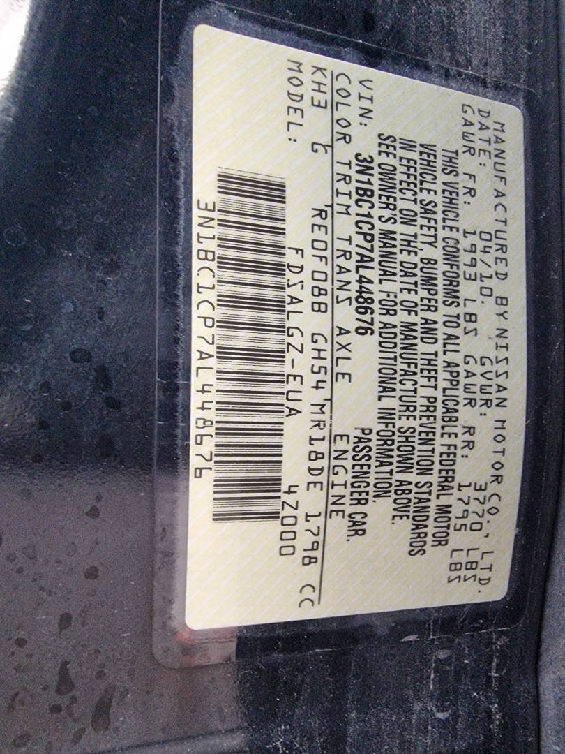 2010 NISSAN VERSA — 137241 Miles — Lot 125487 — Ind. 12 - Marhaba Auctions Used Cars - Image 9