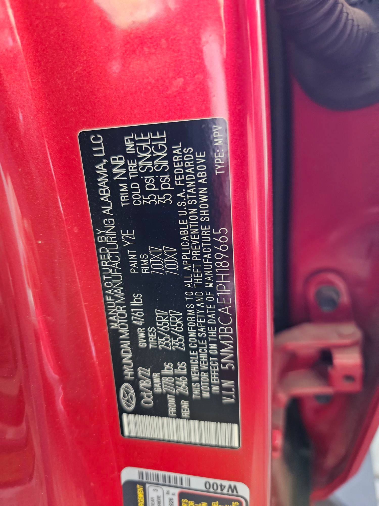 2023 HYUNDAI TUCSON — 46180 Miles — Lot PH189665 — Main - Marhaba Auctions Used Cars - Image 9