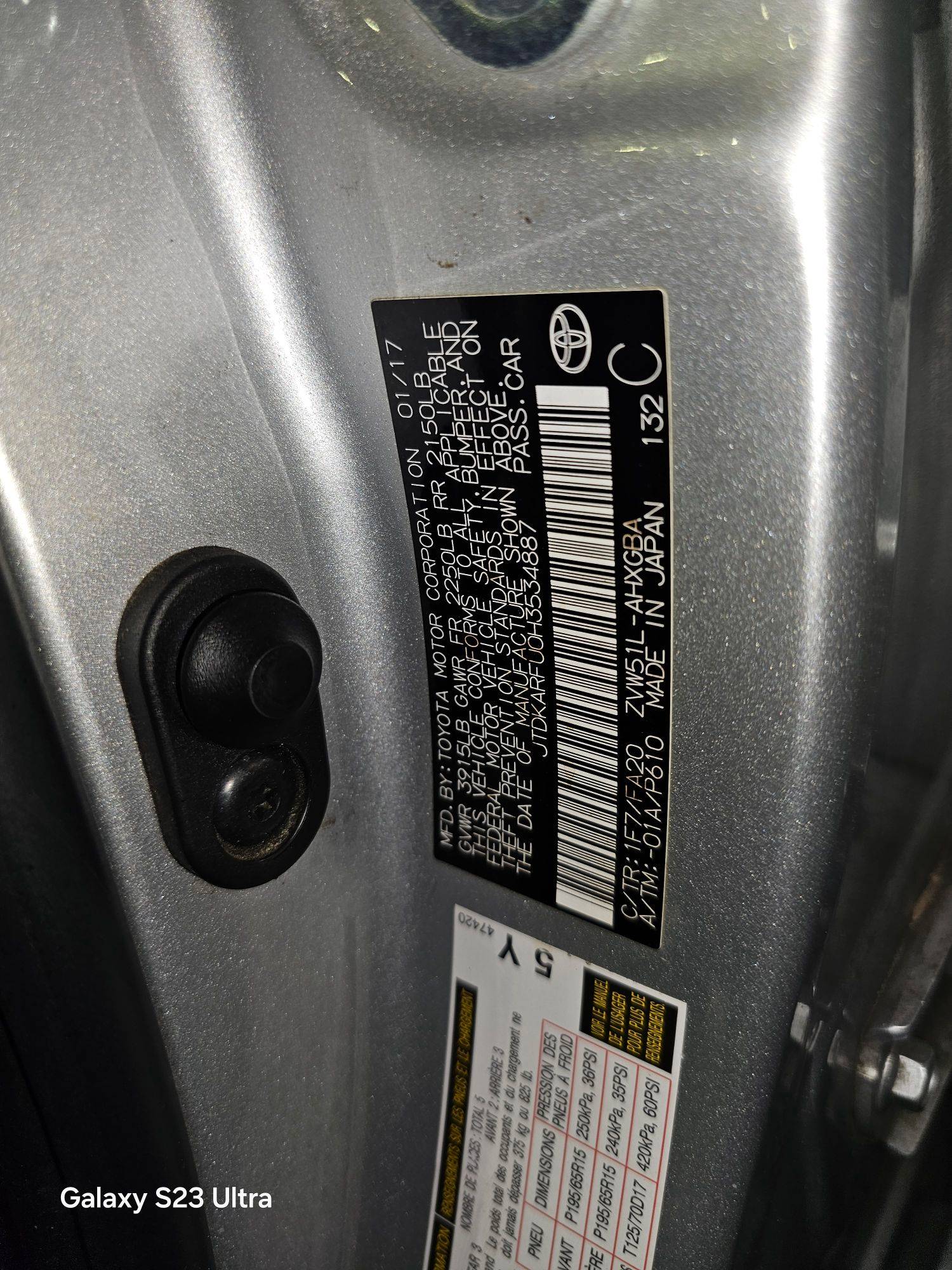 TOYOTA PRIUS 2017 - Marhaba Auction Used Cars - Image 9