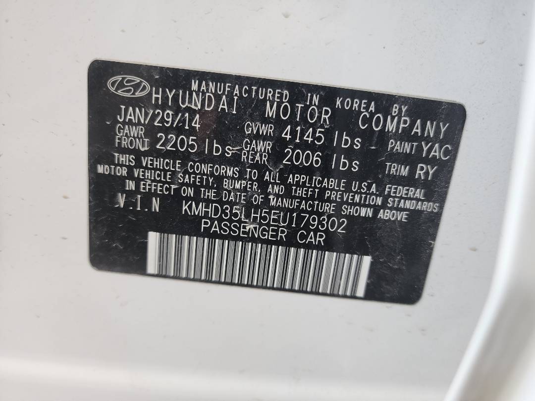 2014 HYUNDAI ELANTRA — 136651 Miles — Lot 75545343 - Marhaba Auctions Used Cars - Image 4