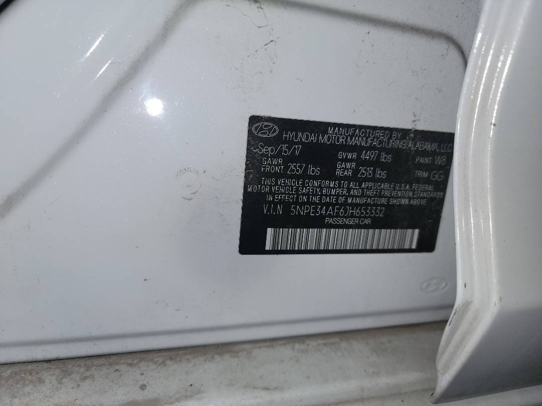 HYUNDAI SONATA 2018 - Marhaba Auction Used Cars - Image 8