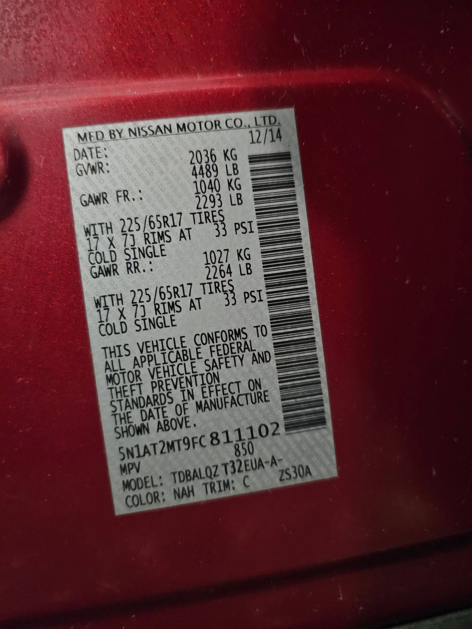 NISSAN ROGUE 2015 - Marhaba Auction Used Cars - Image 10